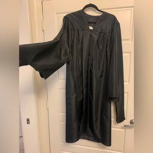 Masters graduation gown black